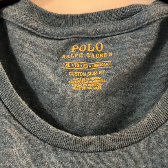 Polo Ralph Lauren men’s t shirt size XL slim fit - Picture 3 of 4